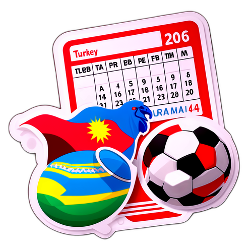 Futbol ve Takvim Temalı Sticker