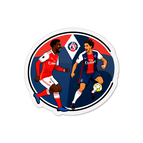 Arsenal vs PSG: La Grande Sfida! Scopri il Sticker che Celebra la Rivalità delle Stelle!