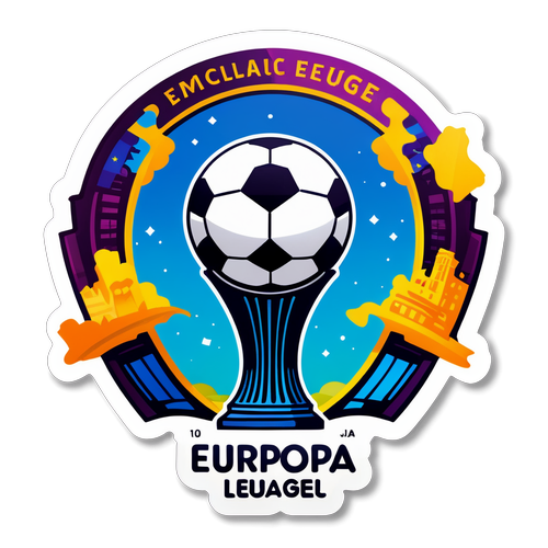 Shocking Europa League Sticker Revealed: See the Trophy and Soccer Balls Like Never Before!