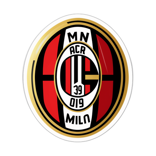 สติ๊กเกอร์โลโก้เอซี มิลาน