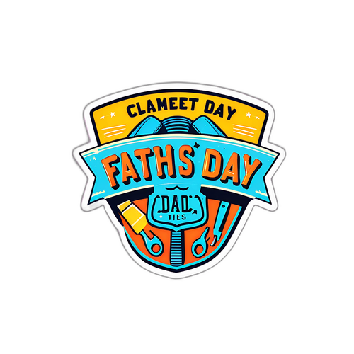 Stiker Retro Hari Bapa