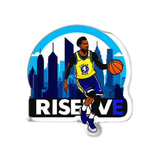 Chelsea Gray Dribbling Basketball Sticker
