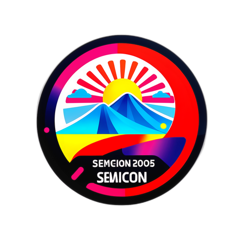 セミコンジャパン2025のハイテクステッカー