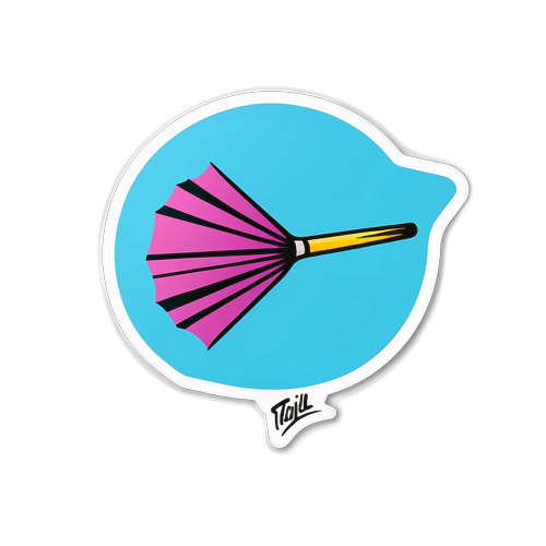 Minimalist design s deštníkem