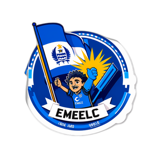 Sticker que expresa la pasión de los aficionados de Emelec