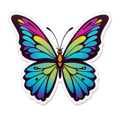 Unlock the Secret Beauty: The Stunning Butterfly Sticker That Will Transform Your Style!