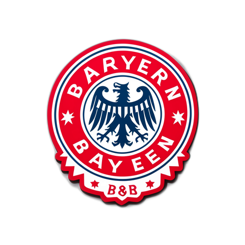 Stylizovaná nálepka s logem Bayernu