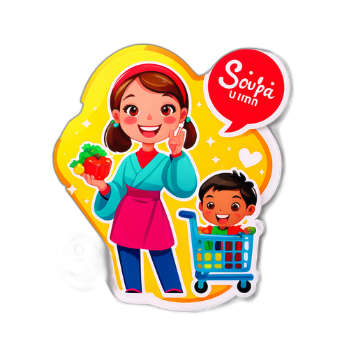 Vrolijke Klanten bij Auchan