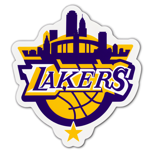 Los Angeles Lakers Bold Sticker