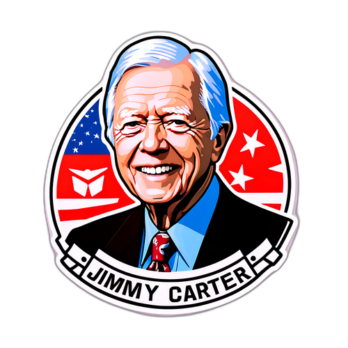 Sticker in onore di Jimmy Carter