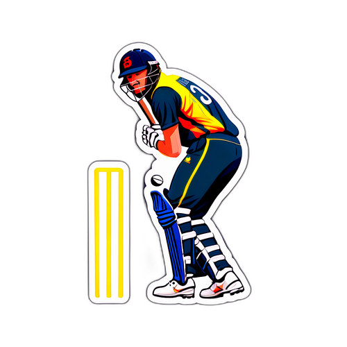 क्रिकेट मैदान पर जैकब बेटेल की प्रमुख मुद्रा