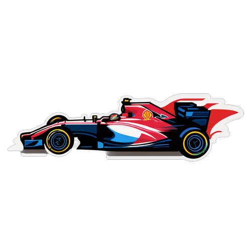 Racing F1 Car Sticker