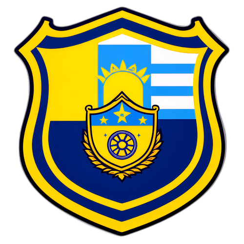 Desenho estilizado do escudo do Rosario Central