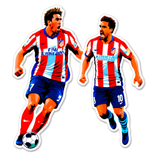 Pemain Atlético Madrid dan Real Sociedad dalam Aksi