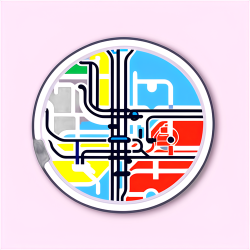 Sticker van de Brusselse metro