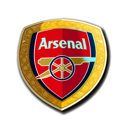 Oppdag Skatten: Arsenal-emblemet med Gullkant – En Hyllest til Lagets Storhet!