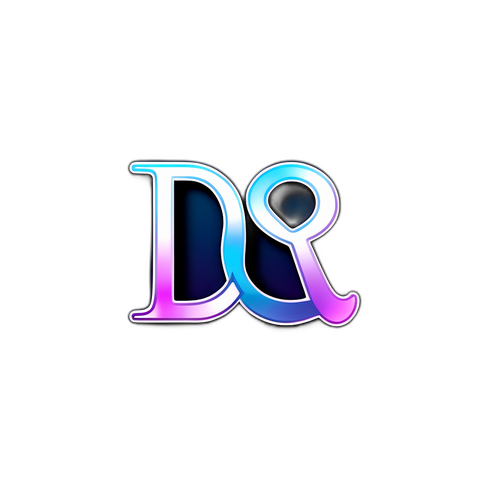 Adesivo Elegante con Lettere Intertwined 'JD'