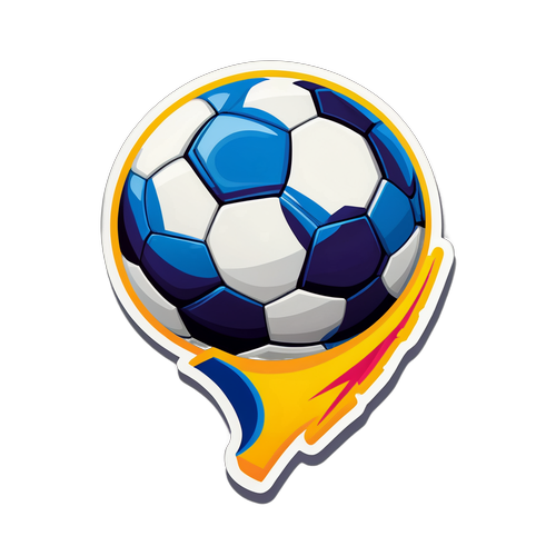 फुटबॉल स्टिकर: 2026 विश्व कप क्वालिफायर का प्रतीक