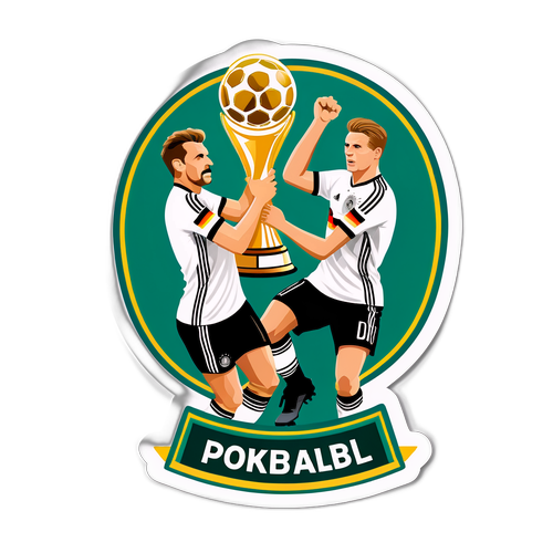 Διακοσμητικό αυτοκόλλητο DFB Pokal με διάσημους Γερμανούς ποδοσφαιριστές