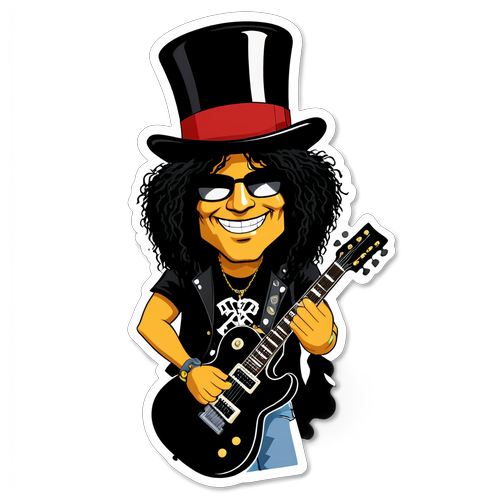 Shock Rock: L'Adesivo di Slash che Ogni Fan Deve Avere!