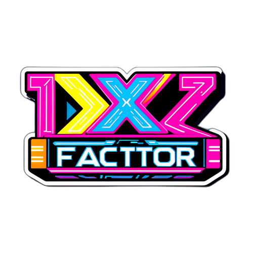 Futuristisk sticker design til X Factor 2026