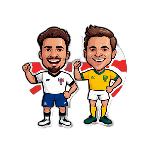 Stiker Semangat Perlawanan England vs Australia
