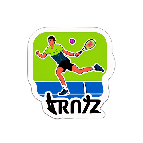 테일러 프리츠 테니스 장비 스티커