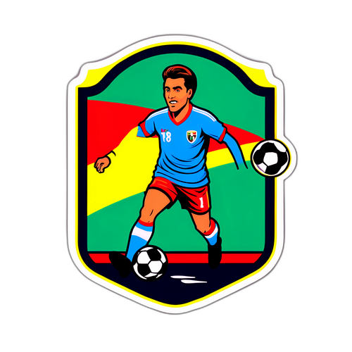 Stiker Sepak Bola Gaya Vintage Liga MX