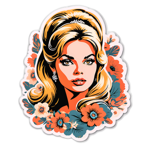Vintage Brigitte Bardot Sticker