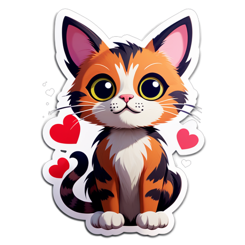 Inilah Kucingko: Sticker Kucing Imut Dengan Mata Besar Yang Bikin Hati Bergetar!