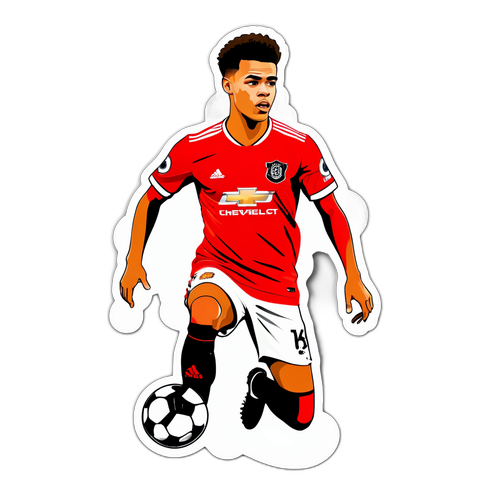 Mason Greenwood'un Futbol Kariyerinde Yükselişini Sembolize Eden Sticker