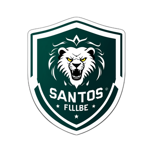 Design de um escudo estilizado para o Santos Futebol Clube