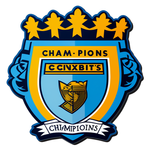 Stiker Modern Manchester City! Jadi Juara Dengan Gaya Bold 'Champions'