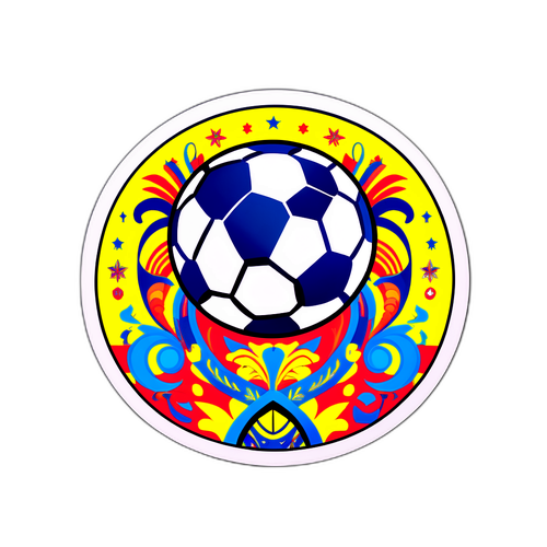 Террико́н з яскравими візерунками у футбольній тематиці