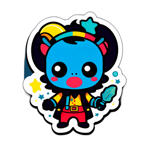 Whimsical Character Sticker