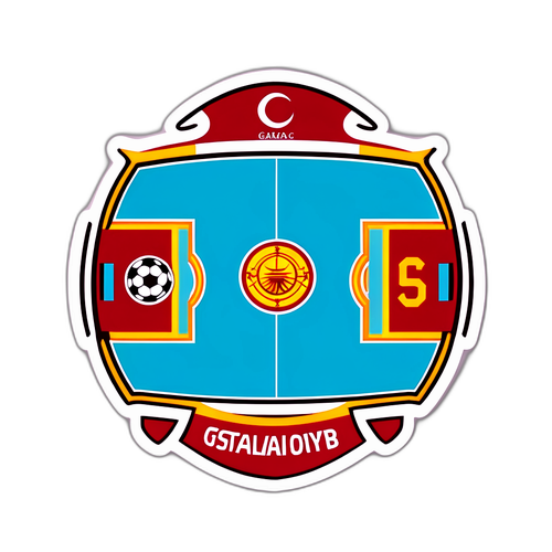 Стикер, що представляє матч між Галатасараєм та Трабзонспором