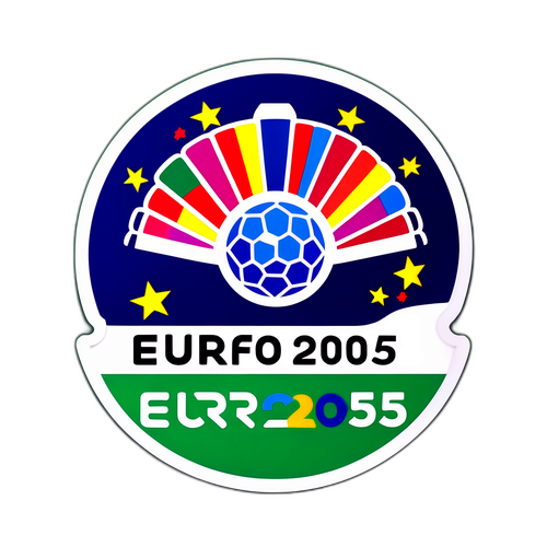 Euro 2025 logo värikkäillä väreillä