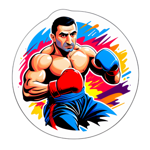 Autocolant vibrant cu Arman Tsarukyan