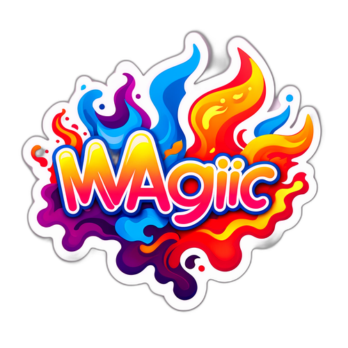 Design astratto di onde di calore e fiamme colorate