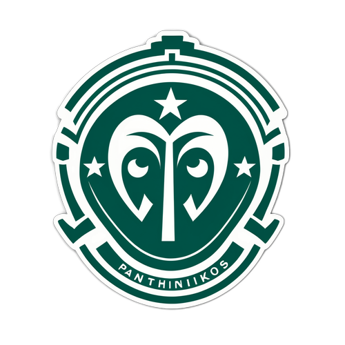 Σχέδιο αυτοκόλλητου με το λογότυπο του Παναθηναϊκού BC