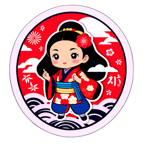 日本文化をテーマにした日本風キャラクターのデザイン