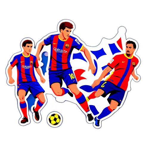 巴薩足球比賽場景