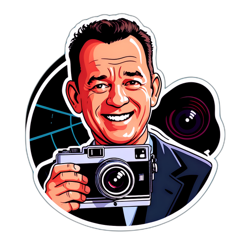 Tom Hanks mosolya a filmes pillanatban