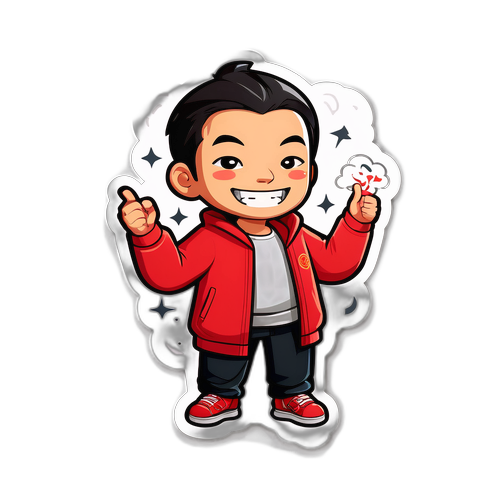 何奇生的貼紙設計