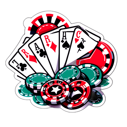 Стикер с изображением казино в Лас-Вегасе