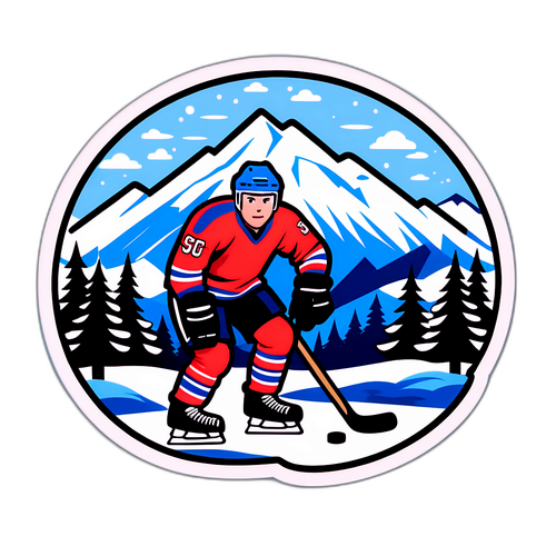 IJshockey Spel Sticker