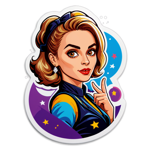 Sticker de Yanina Latorre en el Show Business