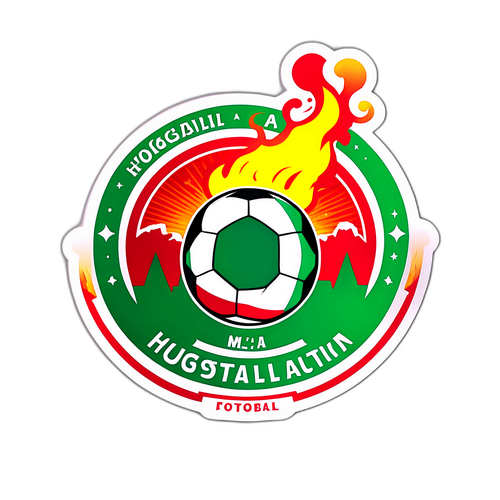Színes MLSZ Logo Tűzijáték Elemekkel