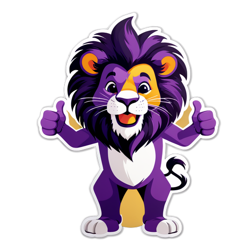 ¡Conoce al León Púrpura que Cambiará tu Día! 🦁✨