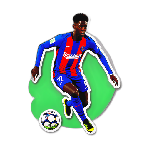 Sticker Muda Menampilkan Timothy Weah